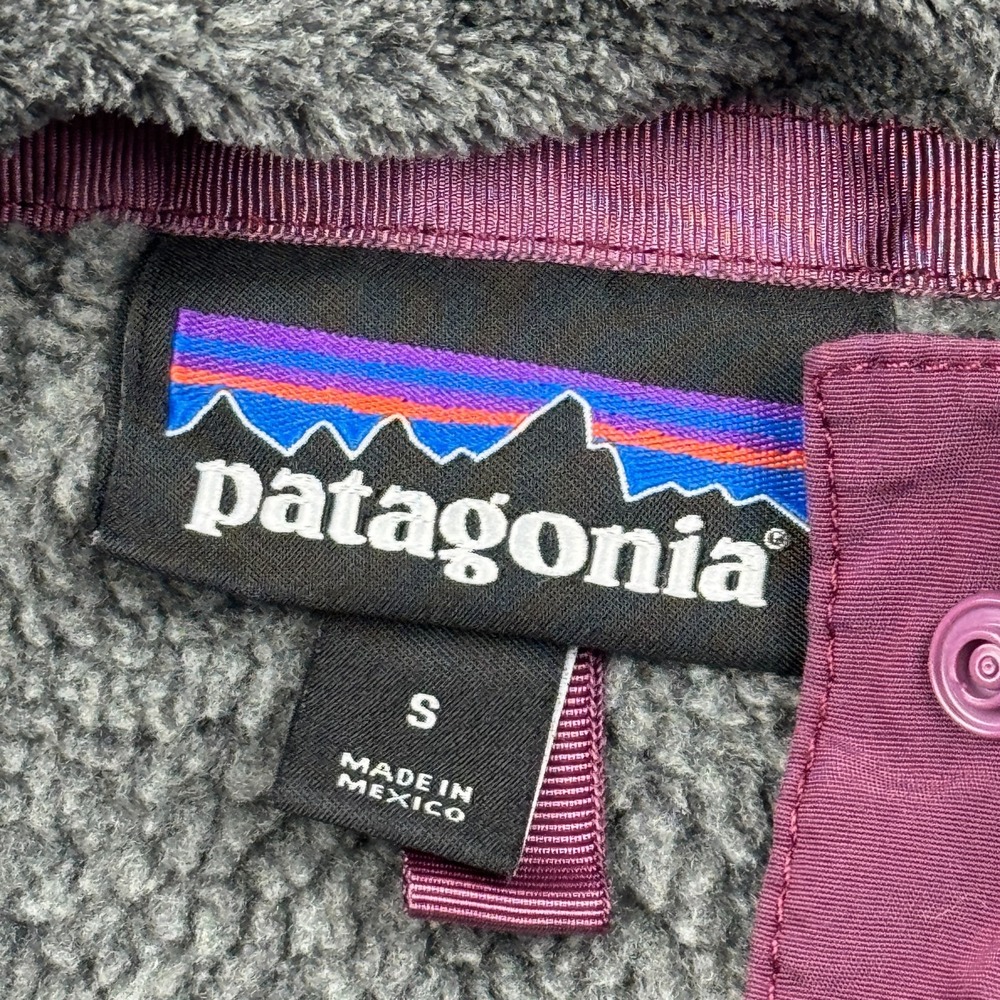 Patagonia Pullover Women Small Gray Re-Tool Snap-T Fleece Outdoor Cozy Top 25443 - Picture 5 of 13